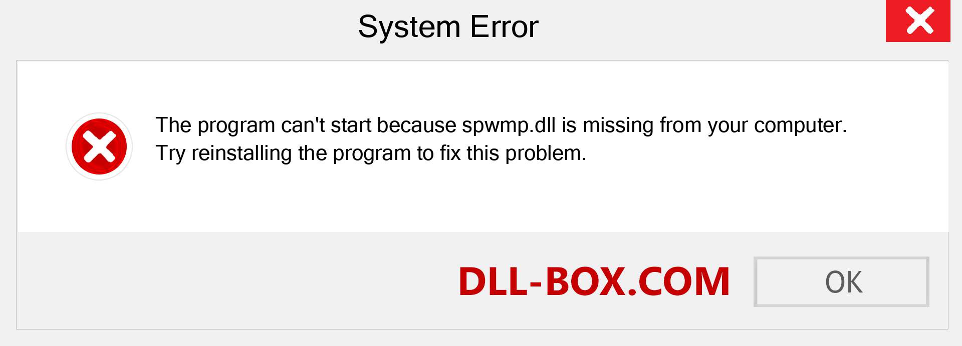  spwmp.dll file is missing?. Download for Windows 7, 8, 10 - Fix  spwmp dll Missing Error on Windows, photos, images